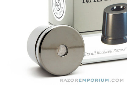 Rockwell Gun Metal Chrome Safety Razor Stand