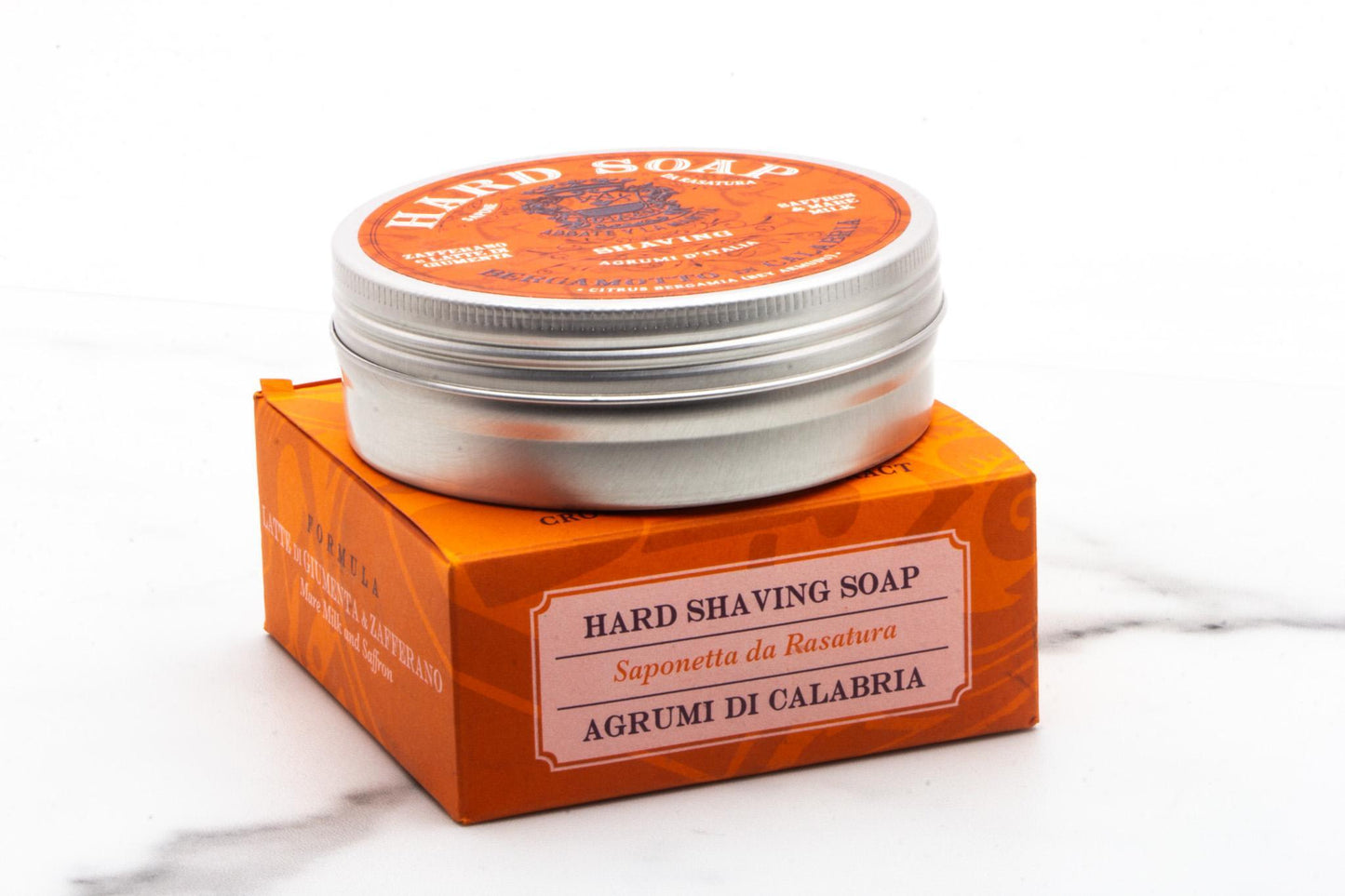 Abbate Y La Mantia | Agrumi di Calabria - Bergamotto Di Calabria Hard Shaving Soap, 80g
