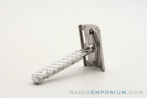 Gillette 1960s Ball End Tech Spiral Handle Razor with Etched Logo Cap - Made in England