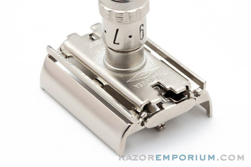 1973 Gillette Super 109 Adjustable Double Edge Safety Razor | Factory Nickel Revamp
