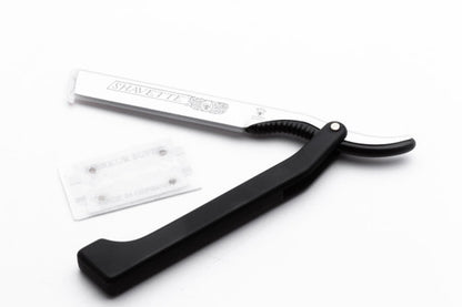 Dovo Shavette Straight Razor Black Handle - Germany