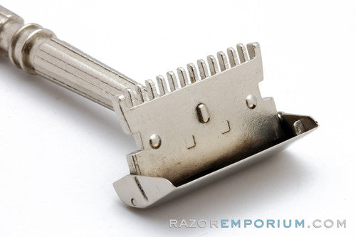 1930s Gem Micromatic TTO Single Edge Safety Razor Factory Nickel Revamp