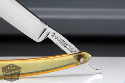 6/8" Kama #23 Koch & Schafer Half Hollow Olive Acrylic Scales | Solingen, Germany