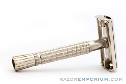 1965 Gillette Flare Tip Super Speed Safety Razor K4 | Factory Nickel Revamp