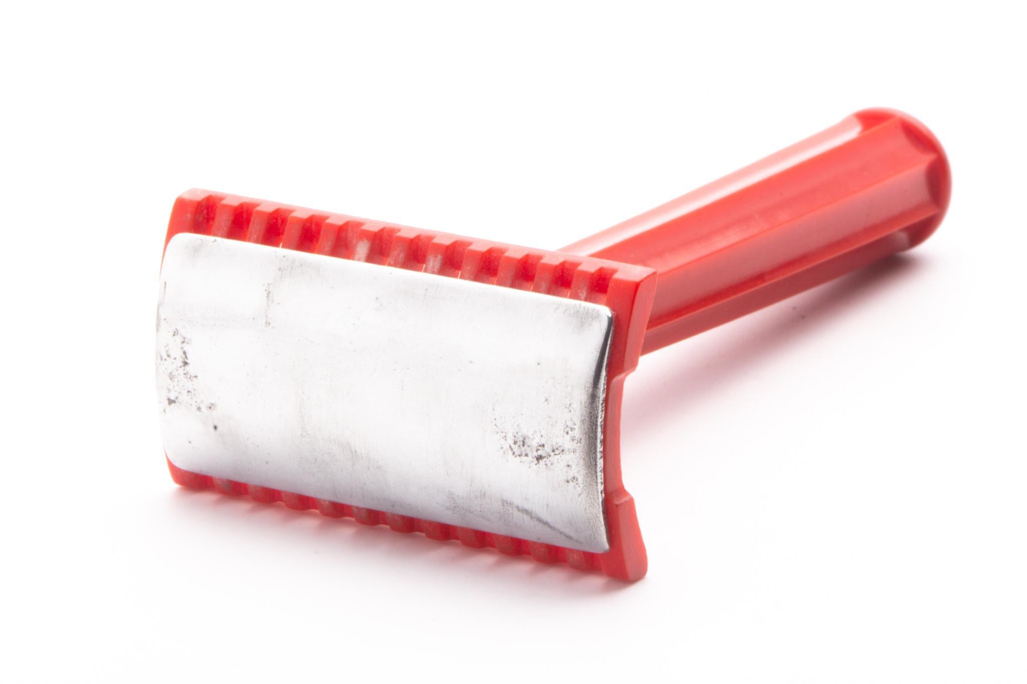 Red Rozor Red Bakelite with Metal Cap Double Edge Safety Razor | Original Condit ...