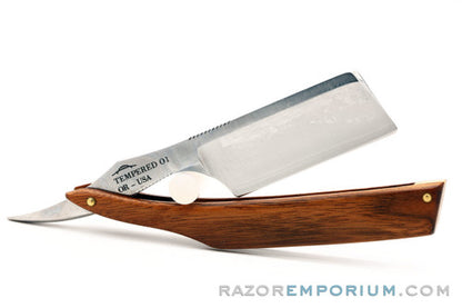 7/8'' "The Strix" Portland Razor Co. French Point Straight Razor | Pau Ferro Wood Scales