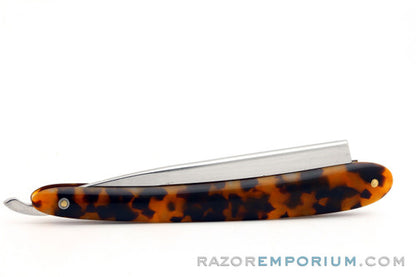 6/8" Joseph Rodgers & Sons Faux Tortoise Straight Razor | Sheffield, England