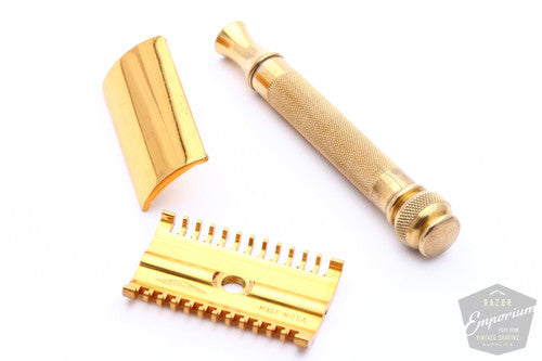 Gillette 1930s Long Comb NEW Double Edge Set | Floral Case