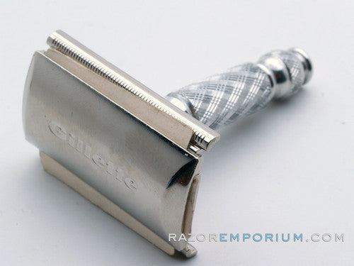1970 P3 Gillette Ball End Tech Travel Spiral Handle Razor w/ Case