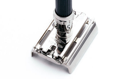 1973 Gillette Super 109 Adjustable DE Safety Razor Factory Nickel Revamp