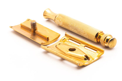 1958 D2 Gillette Gold Ball End Tech Double Edge Safety Razor | Original Condition
