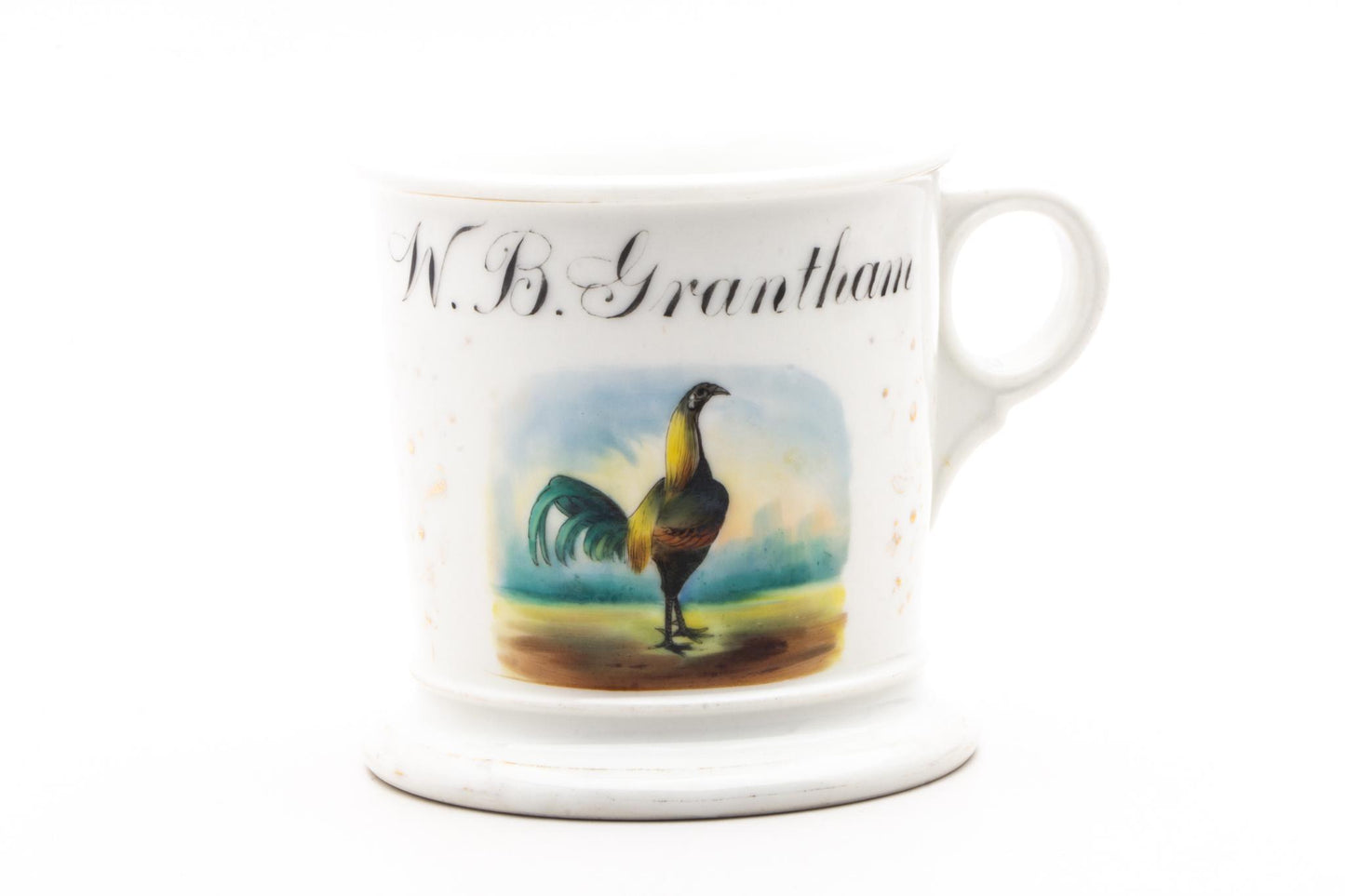 Vintage Hand Painted W.B Grantham Bird Shaving Mug