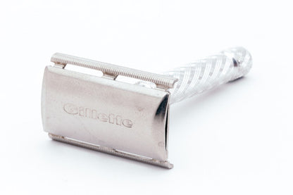 1971 Gillette British Ball End Tech Spiral Handle Razor R4