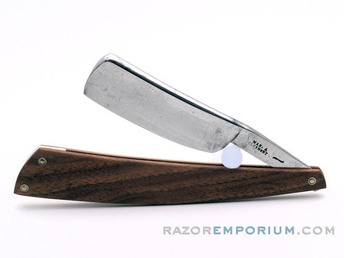 15/16" Mas A Clermont Straight Razor w/ Black Walnut Scales