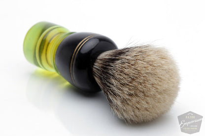 Vintage Green Handle Superfine Badger Brush