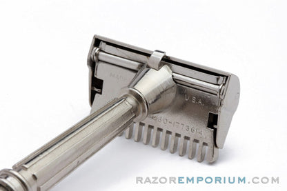 1930s Gem Micromatic OC SE Safety Razor | Factory Nickel Revamp