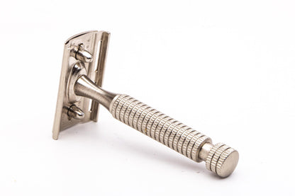 Vintage Silver Star Three Piece Double Edge Safety Razor Set | Original Condition