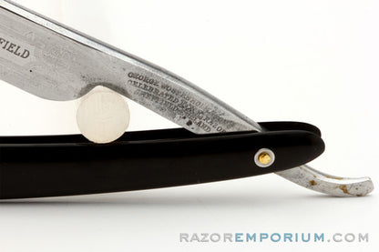4/8" George Wostenholm and Son Barber's Notch Straight Razor w/ Case | Sheffield England