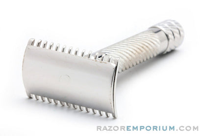 1918 Gillette Bulldog Old Style Double Edge Razor Rhodium Revamp