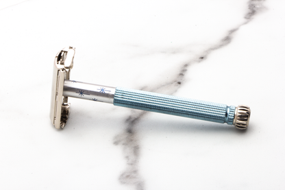 1973 T2 Gillette Lady Blue Star Double Edge Safety Razor | Original Condition