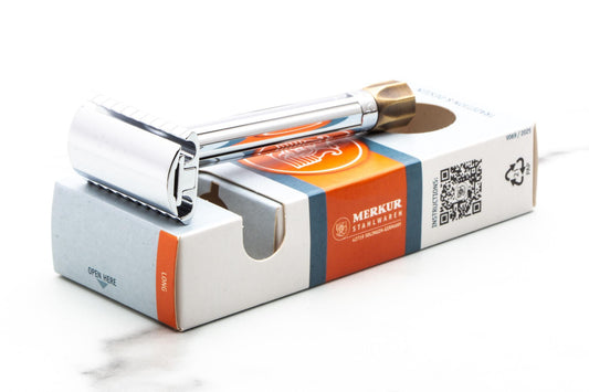 Merkur | 510 Progress Adjustable Double Edge Safety Razor With Brass Knob