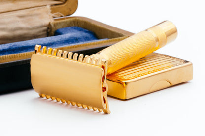 1930's Gillette NEW Bostonian Set 24K Revamp