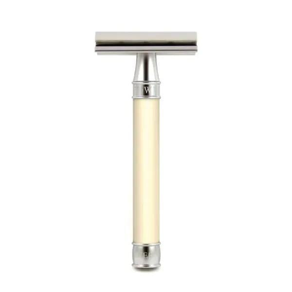 Edwin Jagger | Smooth 3ONE6 Stainless Steel Double Edge Safety Razor - Ivory