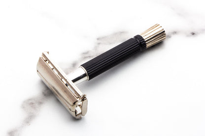 1970 P4 Gillette Black Handle Super Speed Safety Double Edge Razor | Original Condition