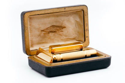 1930's Gillette NEW Bostonian Set 24K Revamp