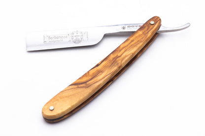 5/8" Dovo Solingen Short Barbarosa Olive Wood Straight Razor