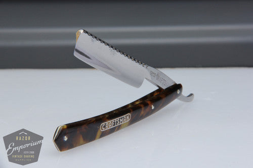 5/8" Craftsman Straight Razor w/ Tortoise Scales Hollow | Solingen, Germany