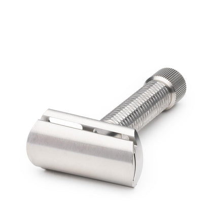 Rex Supply Co. | Sentry Slant Three Piece Stainless Steel Double Edge Safety Razor