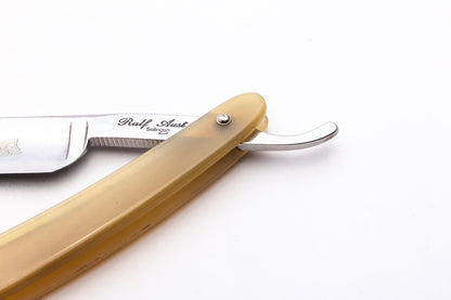 5/8" Ralf Aust Square Point Straight Razor | Horn Scales