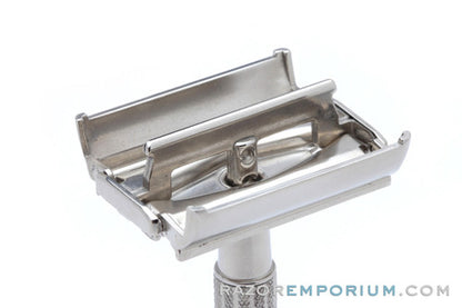 1955 Gillette Flare Tip Super Speed DE Safety Razor Factory Nickel Revamp | Made in Mexico