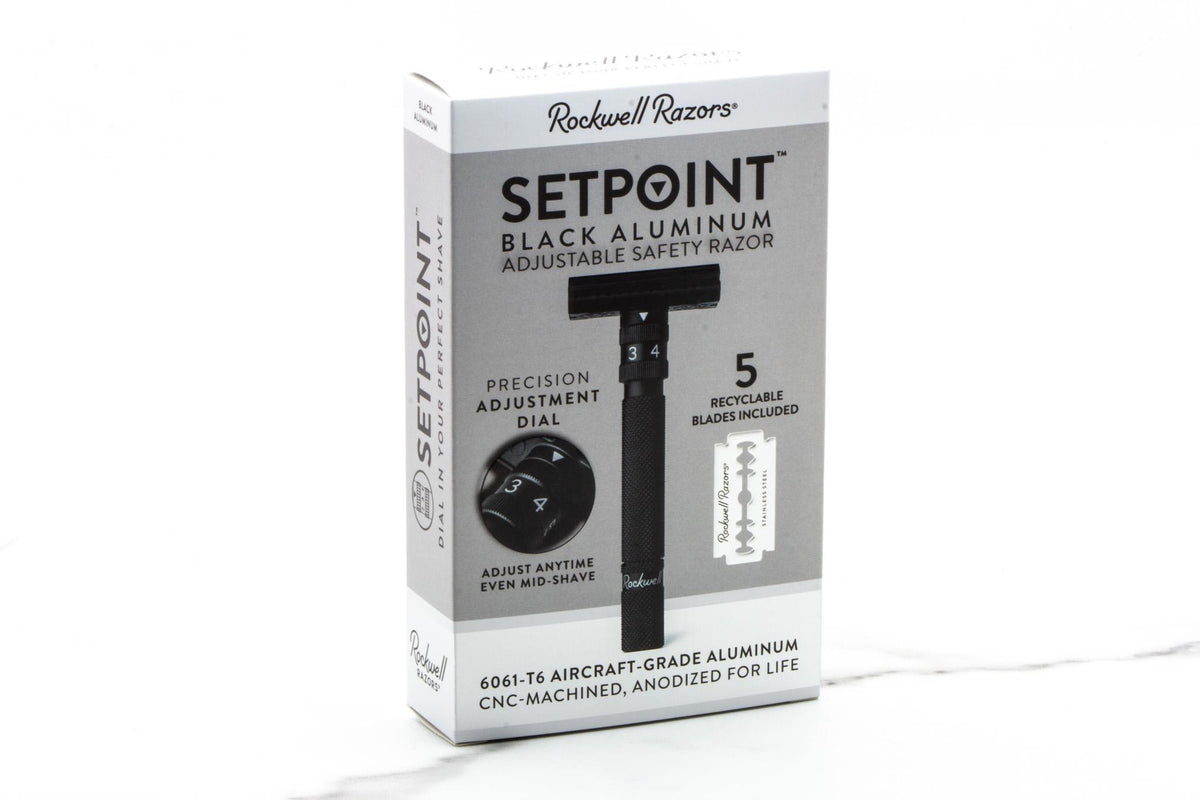 Rockwell Razors | SETPOINT Black Aluminum Adjustable Safety Razor