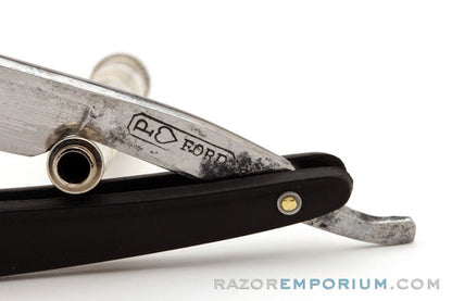 5/8" P (heart) Ford Straight Razor w/ G10 Scales