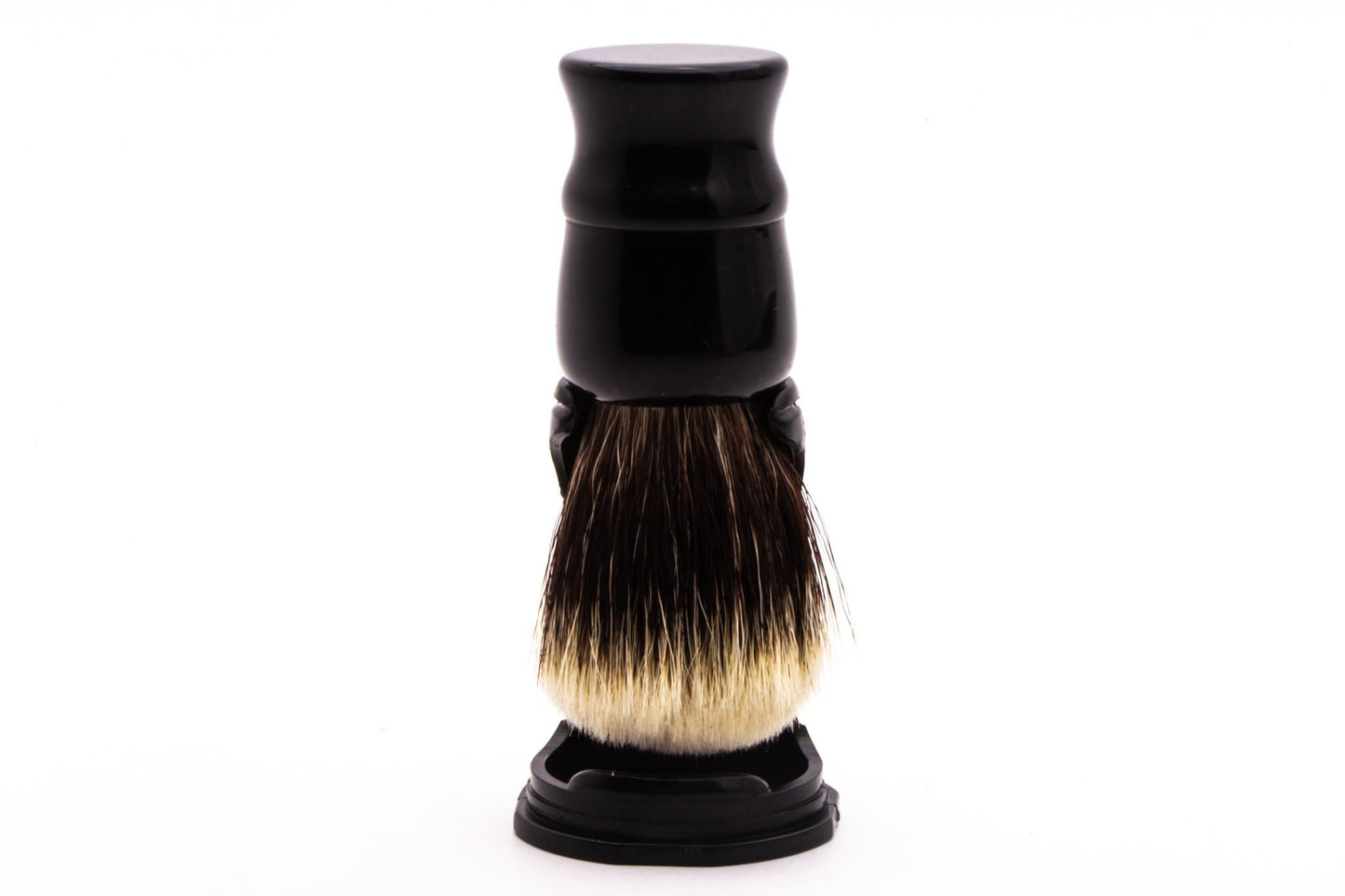 Vintage Restored | Black Handle Shaving Brush with Matching Stand