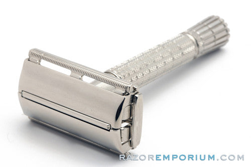 1958 Gillette TTO Super Speed Flare Tip DE Safety Razor | Factory Nickel Revamp