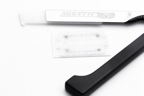 Dovo Shavette Straight Razor Black Handle - Germany