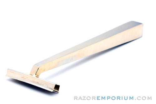 1970's Gillette Trac II Metal Gold Handle Razor