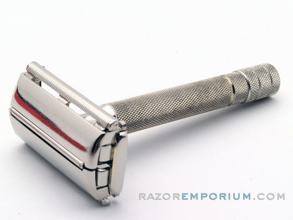 1940's Super Speed Double Edge Safety Razor w/ Red Case & Bladebank