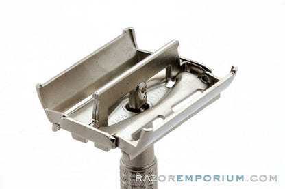 1960 F3 Gillette Flare Tip Double Edge Super Speed Safety Razor | Factory Nickel Revamp