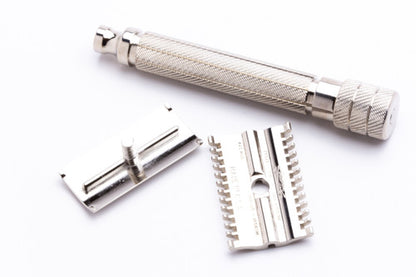 2010's Cooncat Bob Stainless Steel Handle with 1930's NEW Gillette Head