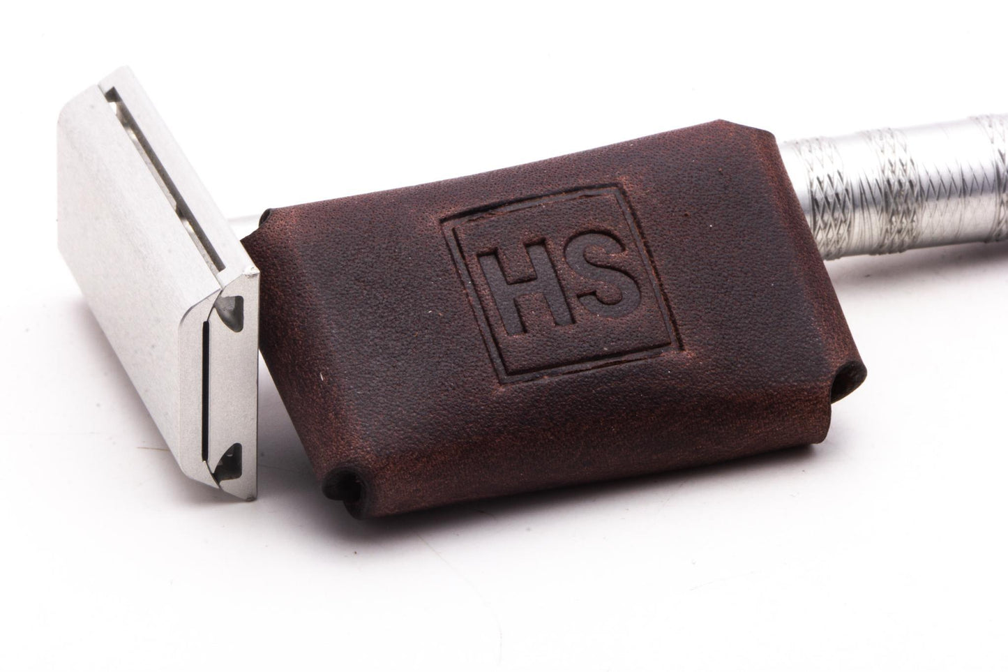 Henson Shaving | Brown Leather Head Cover/Sheath for AL13 & Titanium Razors