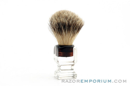 Opal B-304 Pure Badger Shaving Brush - 11mm Pure Badger