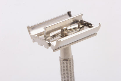 1958 D2 Gillette TV Special Flare Tip Super Speed Safety Razor | Factory Nickel Revamp