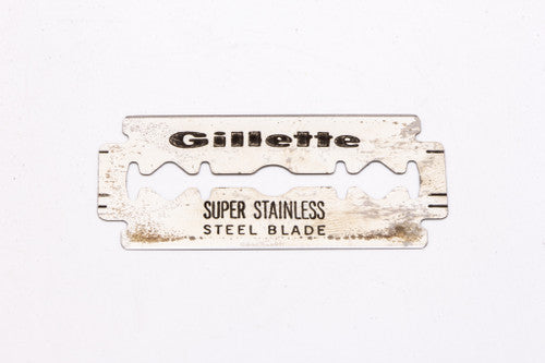 Gillette Stainless Steel Double Edge DE (3) - New Old Stock NOS Razor Blades - Made in Argentina