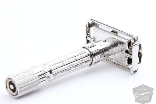 Gillette 1960 Fatboy Adjustable Safety Razor * Rhodium Revamp