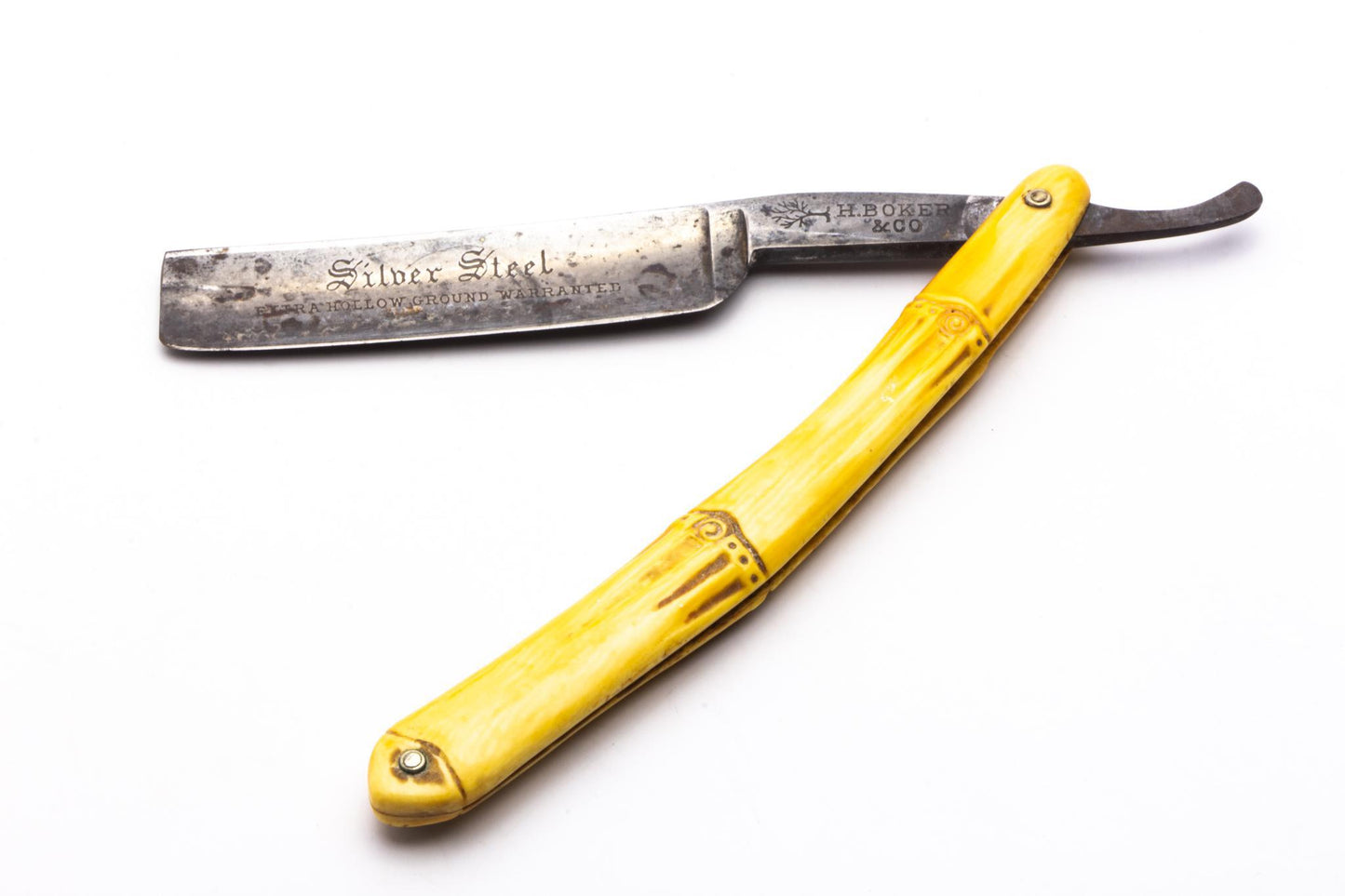 5/8" Silver Steel H. Boker & Co. Classics on Clearance Straight Razor