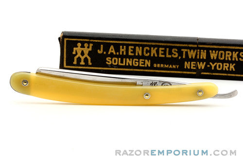 9/16" J.A. Henckels #401 Straight Razor w/ Case | Solingen, Germany